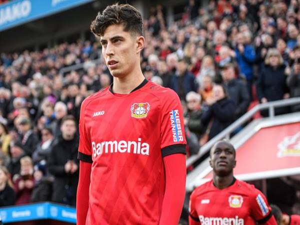 Kai Havertz trong màu áo Bayer Leverkusen